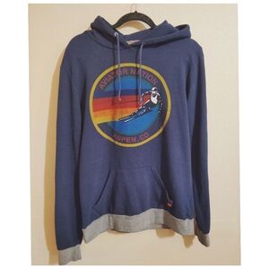 Aviator Nation Aspen Relaxed Pullover Hoodie Size Large